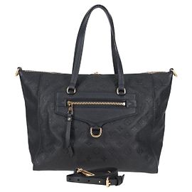 LOUIS VUITTON Tote Bag Lumineuse PM Monogram Empreinte Schwarz M93410 Auth 124191A Schwarz