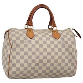 Louis Vuitton-LOUIS VUITTON Damier Azur Speedy 30 Hand Bag N41533 LV Auth BA2069-Other