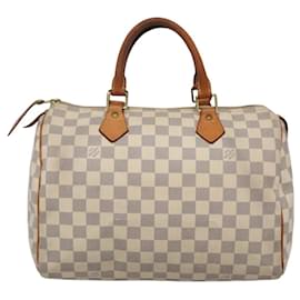 Louis Vuitton-LOUIS VUITTON Damier Azur Speedy 30 Hand Bag N41533 LV Auth BA2069-Other