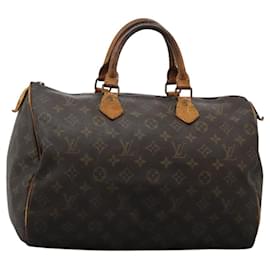Louis Vuitton-LOUIS VUITTON Monogram Speedy 35 Hand Bag M41524 LV Auth 122754-Monogram