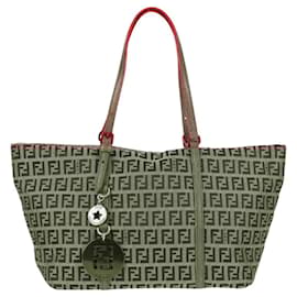 Fendi-Sac à main en toile Zucchino beige Auth ar13565V-Beige