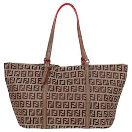 Fendi-Sac à main en toile Zucchino beige Auth ar13565V-Beige