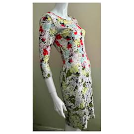 Erdem-Floral ERDEM dress with 3/4 sleeves-Multiple colors