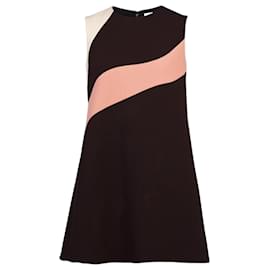Christian Dior-Seventies Mini Dress-Brown,Pink,White
