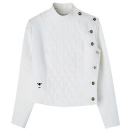 Jaqueta Christian Dior de algodão branco acolchoada Branco