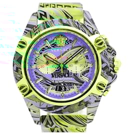 Versace-Relógio Masculino Versace Icon Active VEZ701322 com mostrador azul-Outro