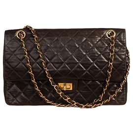 Chanel 2.55 Brown Leather Handbag Brown