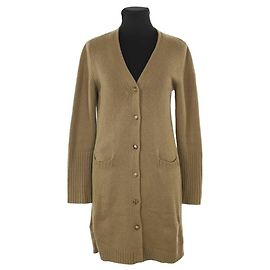 Loro Piana Cardigan en cachemire kaki Kaki