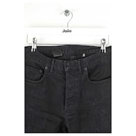 Dior-Cotton slim jeans-Black