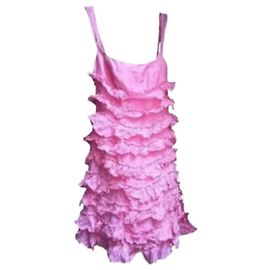 Vestido Ralph Lauren de seda rosa Rosa