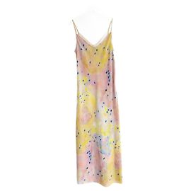 Vestido slip Marc Jacobs Rosa con Estampado Abstracto Viscosa Rosa