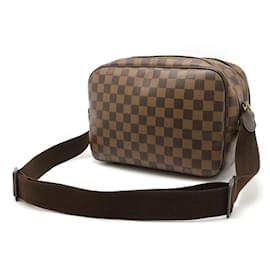 Louis Vuitton-Sac à épaule Reporter PM Damier Louis Vuitton-Marron