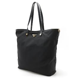 Prada-Prada Robot Triangle Logo 2way Tote Bag-Black