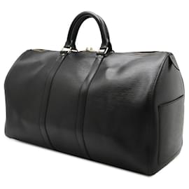 Louis Vuitton-Sac Boston Keepall Epi Louis Vuitton-Noir