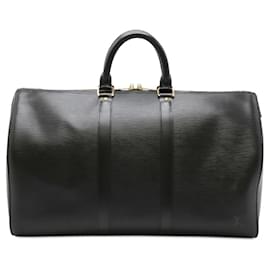 Louis Vuitton-Sac Boston Keepall Epi Louis Vuitton-Noir