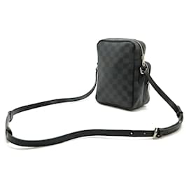 Louis Vuitton-Sac à épaule Rem Damier Graphite de Louis Vuitton-Noir