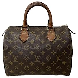 Louis Vuitton-Sac à main Louis Vuitton Speedy 25 Monogram-Marron