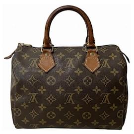 Louis Vuitton-Sac à main Louis Vuitton Speedy 25 Monogram-Marron