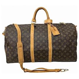 Louis Vuitton-Sac Boston Monogram Keepall Bandoulière Louis Vuitton-Marron