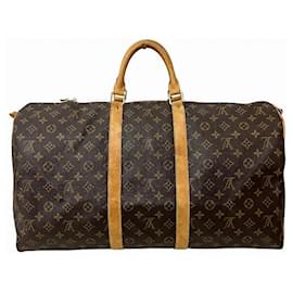 Louis Vuitton-Sac Boston Monogram Keepall Bandoulière Louis Vuitton-Marron