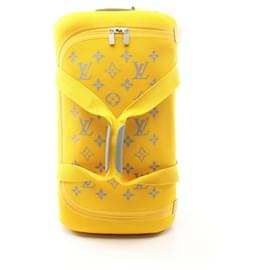 Louis Vuitton-Sac à porter en toile jacquard tricoté Louis Vuitton Horizon Soft 2R55-Jaune