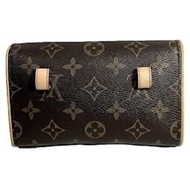 Louis Vuitton-Sac 2 en 1 Pochette Florentine Monogram Louis Vuitton-Marron