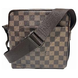 Louis Vuitton-Sac à épaule Olav Damier Louis Vuitton-Marron