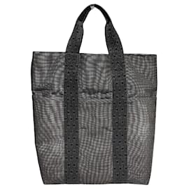 Hermès-Hermes Herbag Canvas Tote Bag-Blue