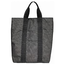 Hermès-Hermes Herbag Canvas Tote Bag-Blue