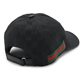 Gucci-Boné de beisebol em lona GG Gucci-Preto