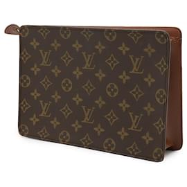Louis Vuitton-Pochette Homme Monogram Louis Vuitton-Marron