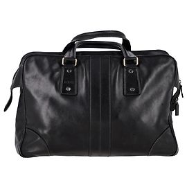 Tod's large Zipped Briefcase Handbag in Black Leather Black