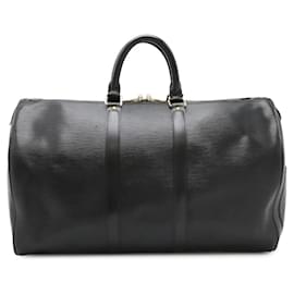 Louis Vuitton-Sac Boston Keepall Epi Louis Vuitton-Noir