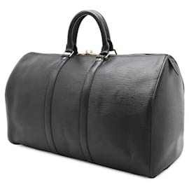 Louis Vuitton-Sac Boston Keepall Epi Louis Vuitton-Noir
