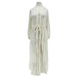 Melissa Odabash-Robe en dentelle-White