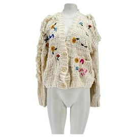 Mother-Cardigan en tricot-White