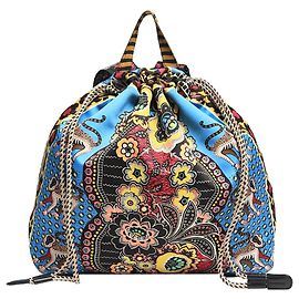 Etro Multi floral and monkey print backpack Multiple colors
