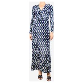 Autre Marque-Blue printed kaftan - size UK 10-Blue