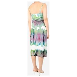 Acne-Green tie-dye slip dress - size UK 8-Other