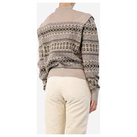 Isabel Marant Etoile-Oatmeal fairisle sweater - size UK 10-Other