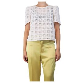 SéZane Top de encaje blanco Sezane - talla UK 10 Blanco