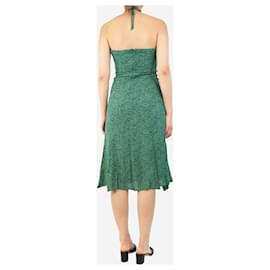 Reformation-Green halterneck dress - size UK 14-Green