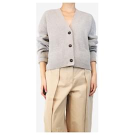 Autre Marque-Grey cropped wool cardigan - size S-Grey