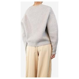Autre Marque-Grey cropped wool cardigan - size S-Grey