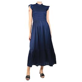 Autre Marque-Navy Freda satin maxi dress - size S-Blue