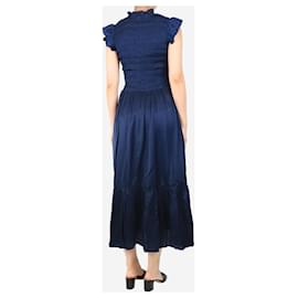 Autre Marque-Navy Freda satin maxi dress - size S-Blue