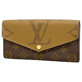 Louis Vuitton-Louis Vuitton Long Wallet Monogram Giant Reverse-Brown