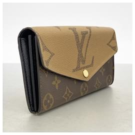 Louis Vuitton-Louis Vuitton Long Wallet Monogram Giant Reverse-Brown