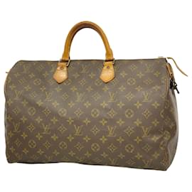 Louis Vuitton-Louis Vuitton Monogram Speedy 40 Handbag-Brown