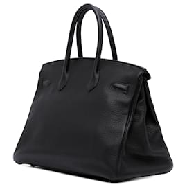Hermès-Hermès Birkin Retourne 35 en Togo Noir-Noir